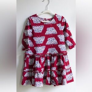 Tea Collection Butterfly Tiered Dress